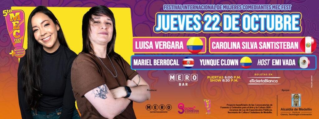 MEC FEST - FESTIVAL INTERNACIONAL DE MUJERES COMEDIANTES (EN MERO BAR)
